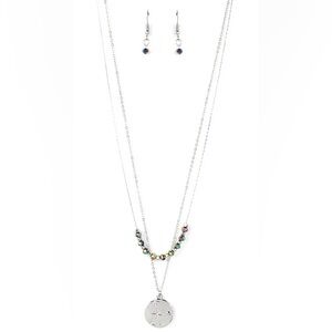 Sterling Silver Multicolor Bead Necklace